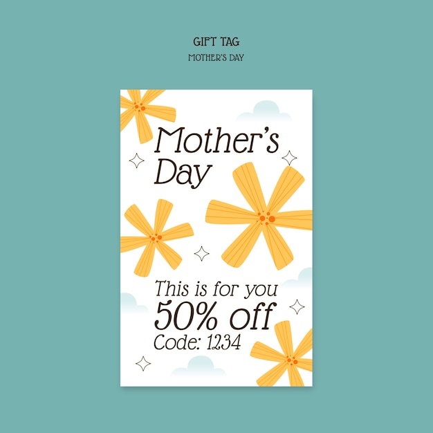 Floral  mother's day celebration template