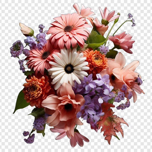 flower bouquet isolated on transparent background