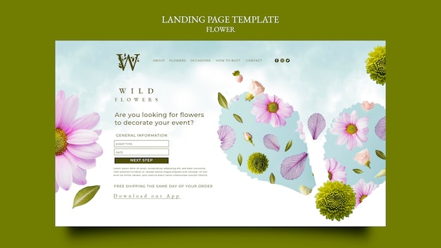 Flowershop web template