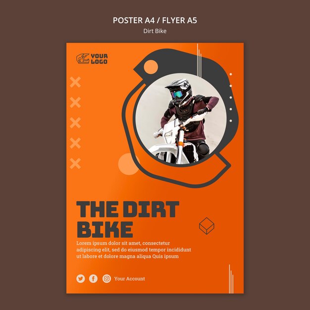 Flyer dirt bike template