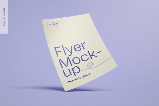 Free PSD flyer mockup