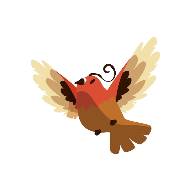 Free PSD flying bird isolated