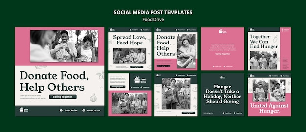 Food drive template design