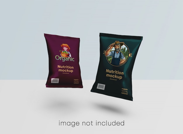 Food packaging mockup