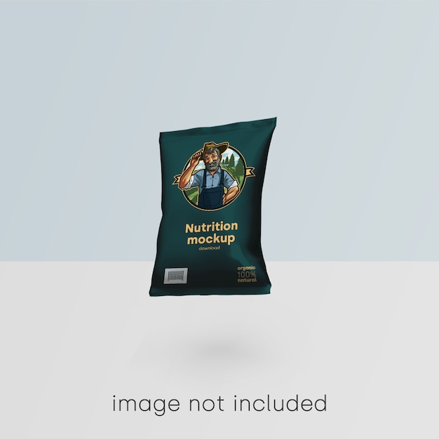 Free PSD food packaging mockup