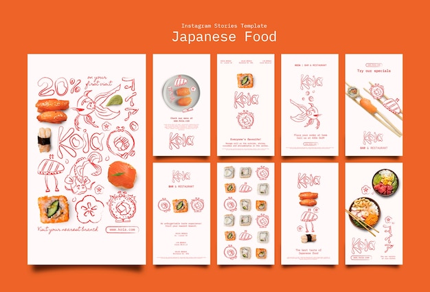 Free PSD food template design