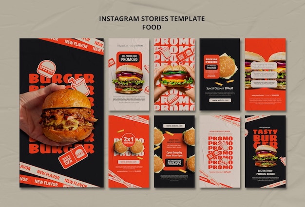 Free PSD food template design