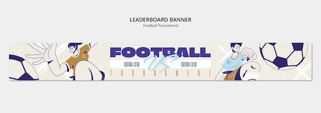 Free PSD football game event template