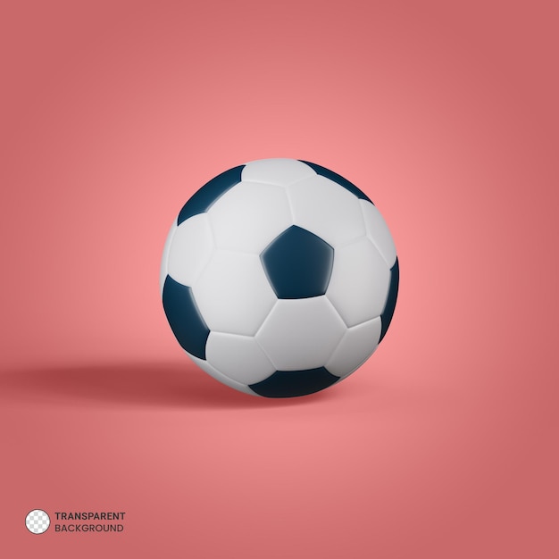 Football icon isolated 3d render illustration