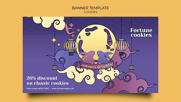 Free PSD fortune cookies banner template