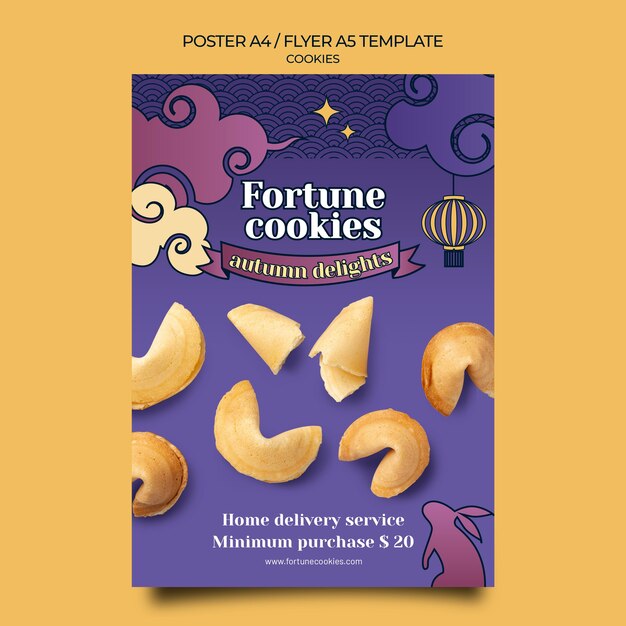 Fortune cookies print template