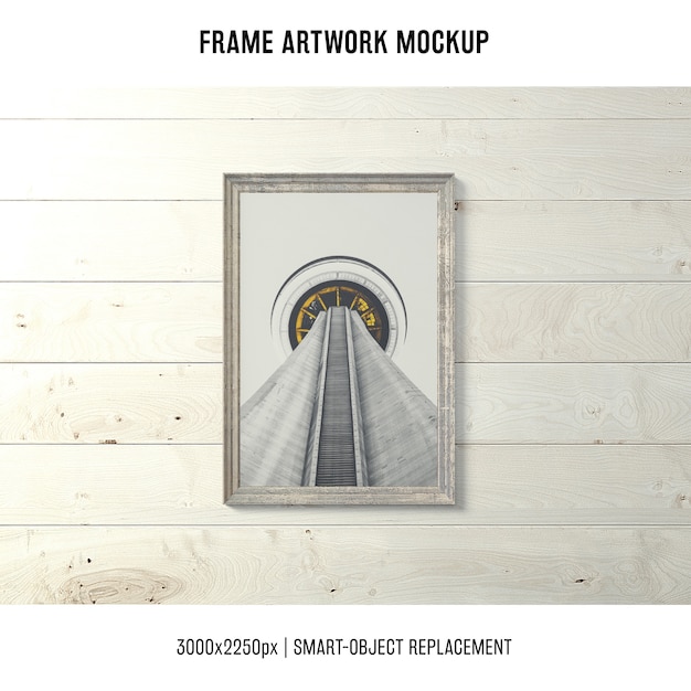 Free PSD frame artwork mock up