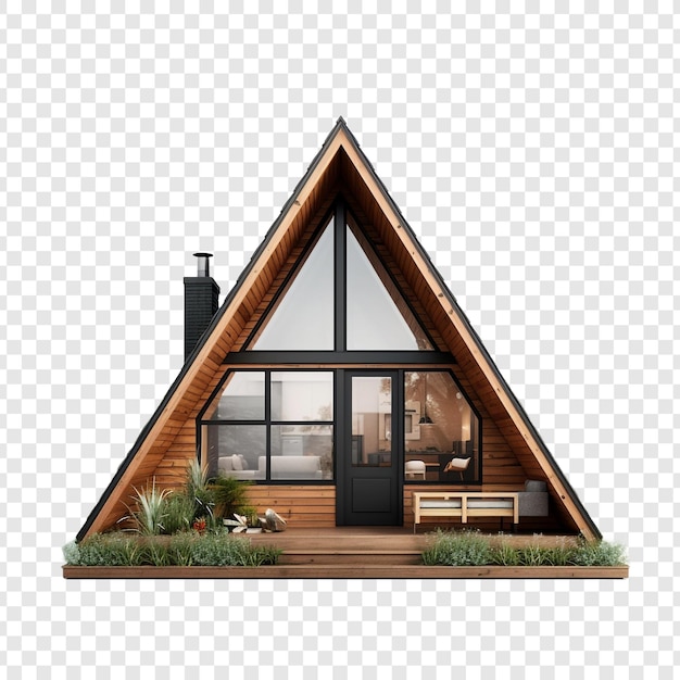 A Frame House isolated on transparent background