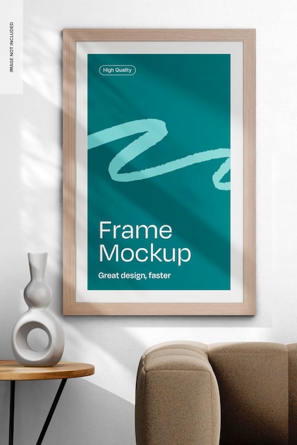 Frame on Wall Mockup