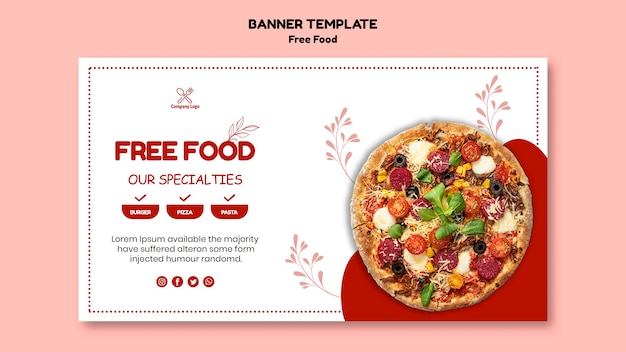 Free food banner