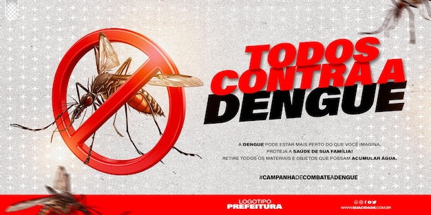 Free PSD free psd social media dengue prevention campaign mosquito disease epidemic