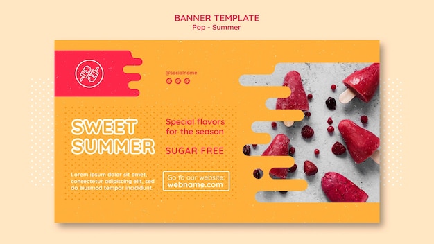 Free PSD free theme banner design template