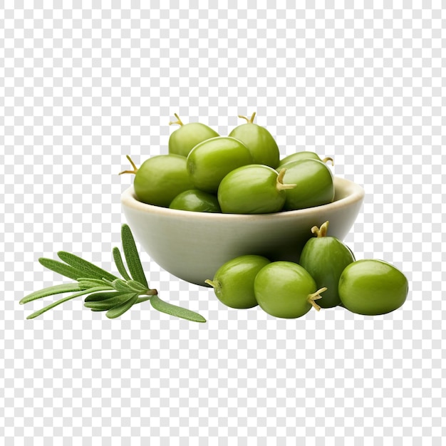 Free PSD fresh caperberries isolated on transparent background