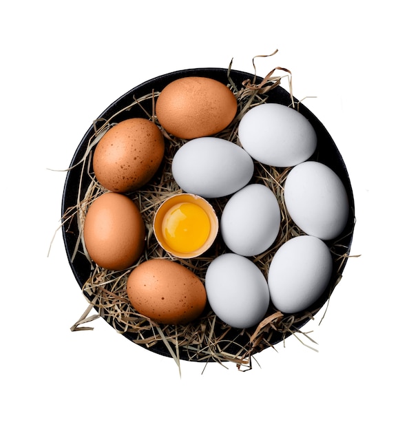 Free PSD fresh eggs composition