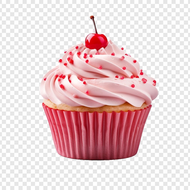 Free PSD freshly cupcake png isolated on transparent background