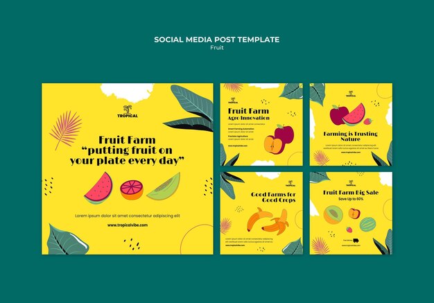 Fruit social media post