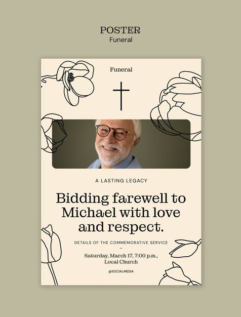 Funeral program template