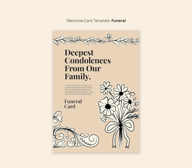 Funeral program template