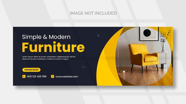 Free PSD furniture facebook cover and web banner template