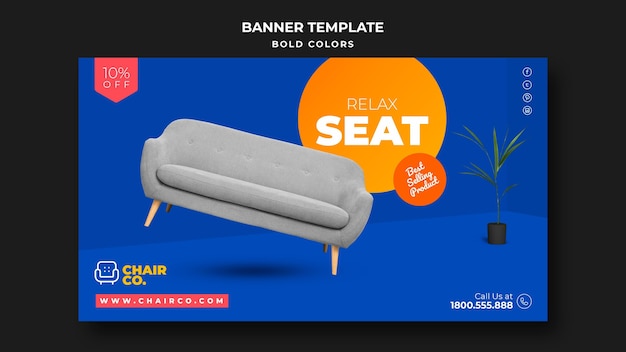 Furniture store banner template