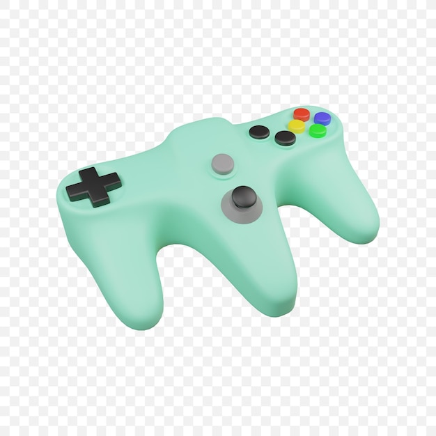 Gamepad Game controller joystick Icon Isolated 3d render Illustration