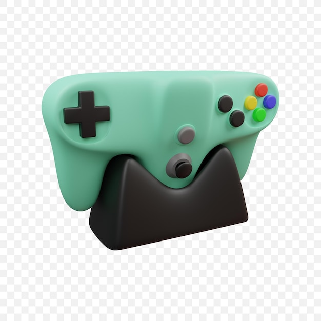 Gamepad Game controller joystick Icon Isolated 3d render Illustration