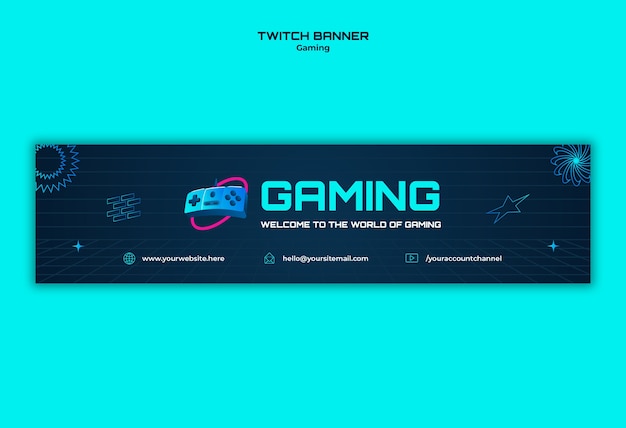 Free PSD gaming template design