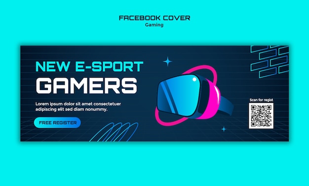 Free PSD gaming template design