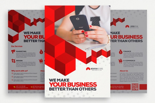 Geometric business brochure