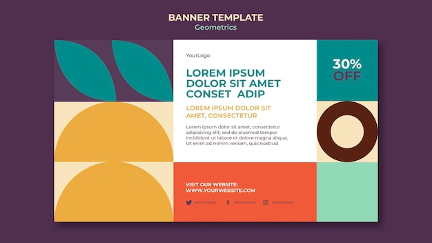 Geometrics banner template