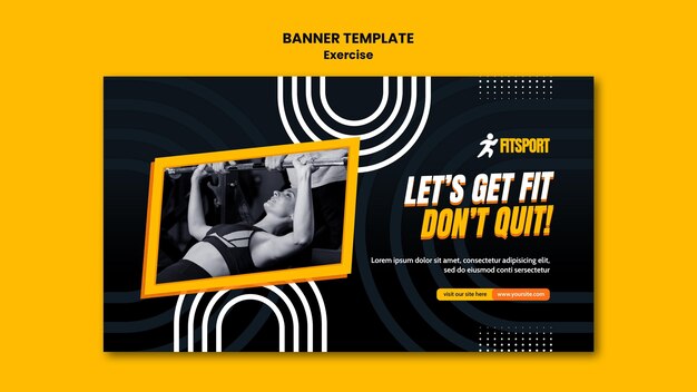 Get fit  banner template