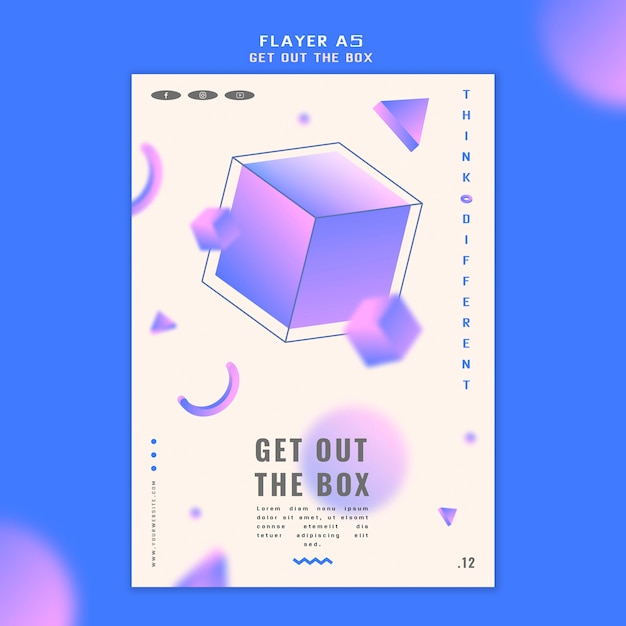 Free PSD get out the box flyer concept template