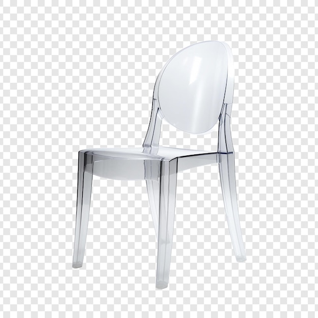 Free PSD ghost chair isolated on transparent background