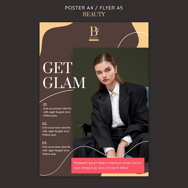 Glamorous  flyer template