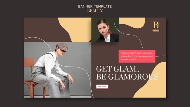 Glamourous banner template