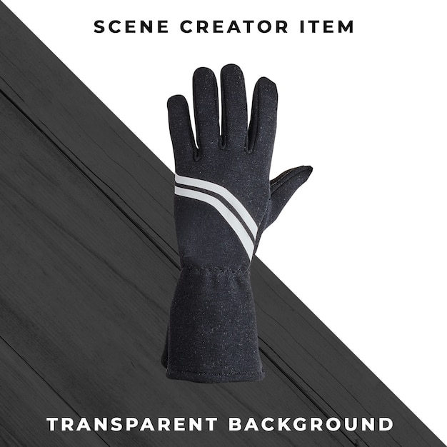 Free PSD gloves isolated with clipping path.