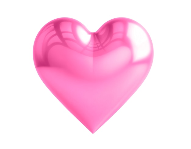 Free PSD glowing 3d heart