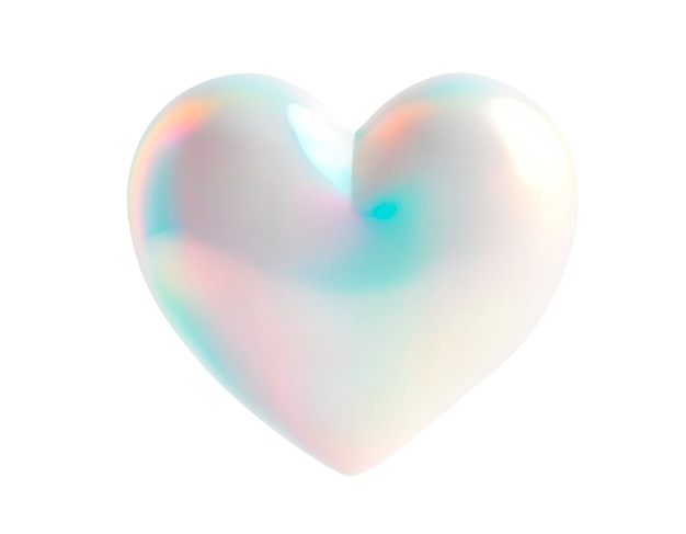 Free PSD glowing 3d heart