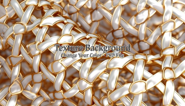 Free PSD gold white oriental asian net pattern with round knot ai generated image