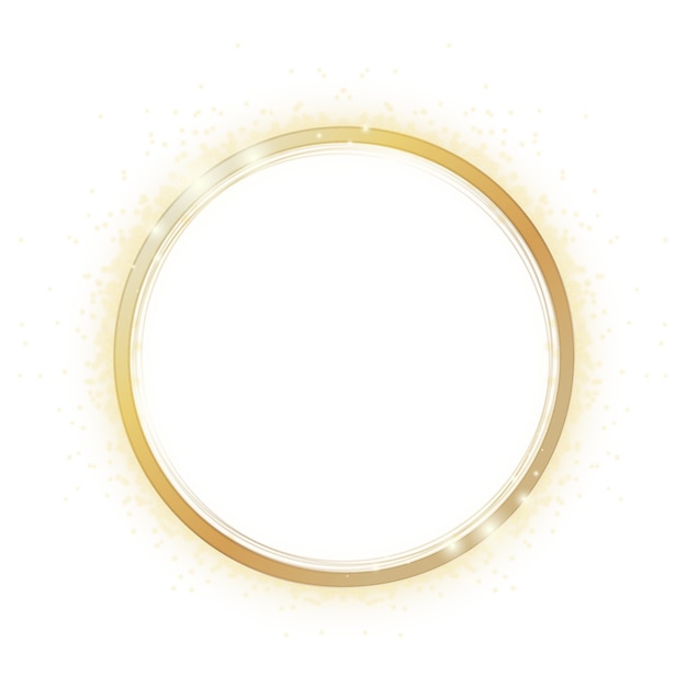 Golden circle shape