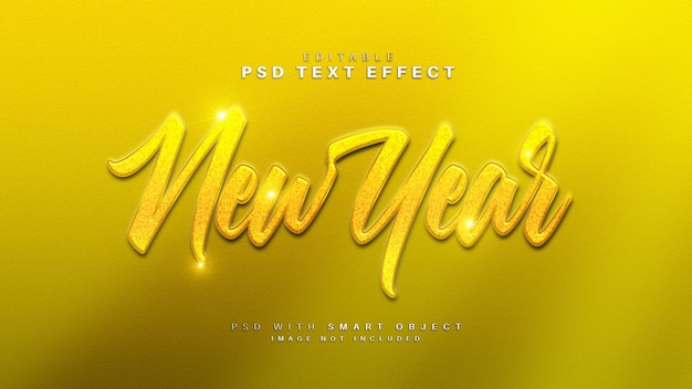 Golden New Year Text Effect