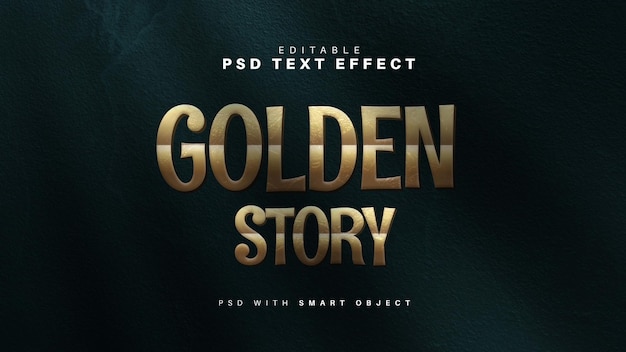 Golden Story Text Effect