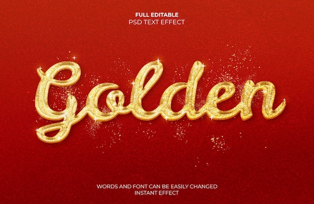 Golden Text Effect