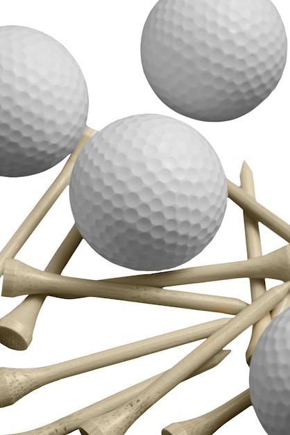 Free PSD golf items isolated