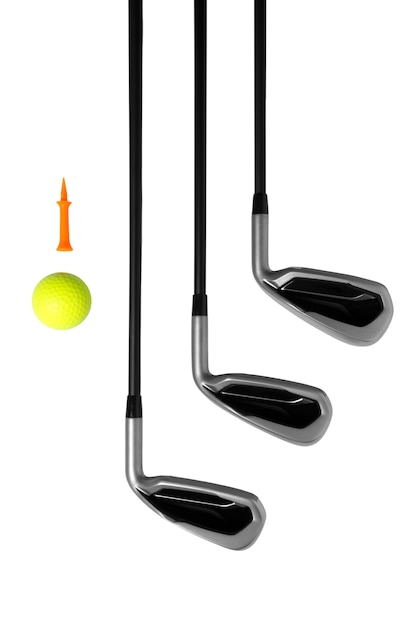 Free PSD golf items isolated